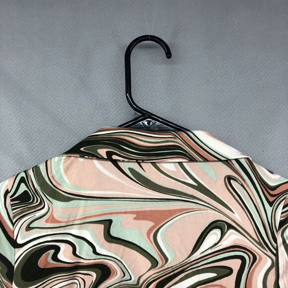 Rue21 Dress Young Adult Medium Short Sleeve Women Multicolor Swirl New Stained - Picture 6 of 14